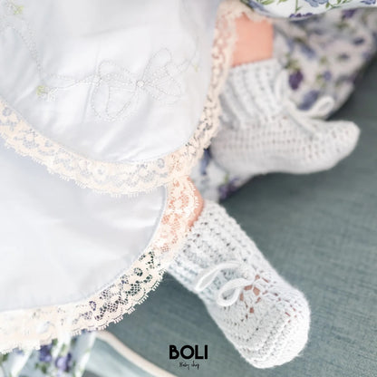 Baby Gown With Bonnet