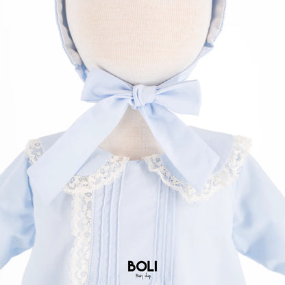 Baby Gown With Bonnet