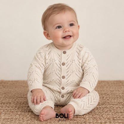 Bubble Romper Oatmeal