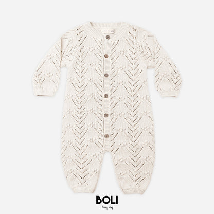 Bubble Romper Oatmeal
