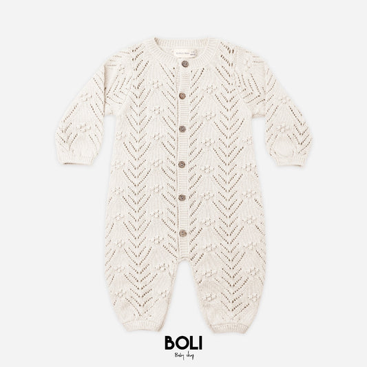 Bubble Romper Oatmeal