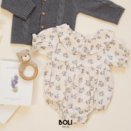 French Floral Romper