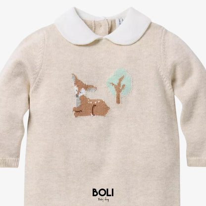 Baby Deer Collared One-Piece