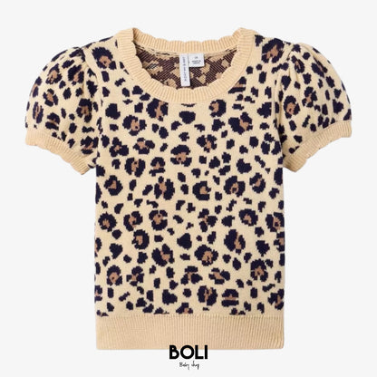 Leopard Sweater Top