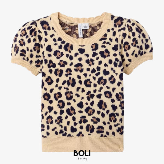 Leopard Sweater Top