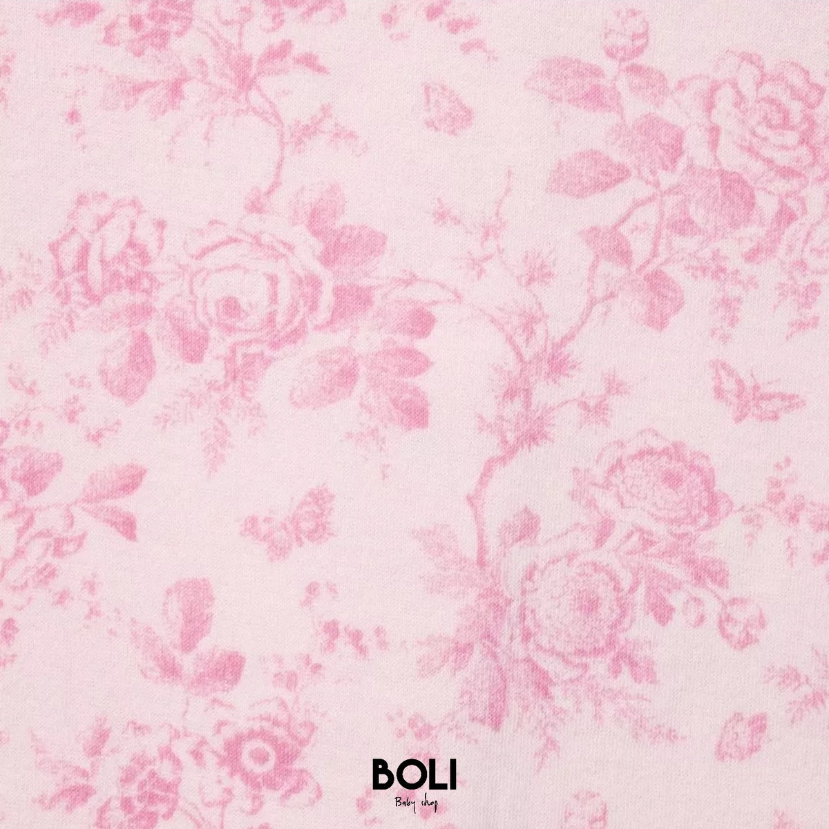 Baby Floral Toile Footed One-Piece