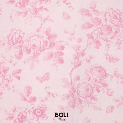 Baby Floral Toile Footed One-Piece