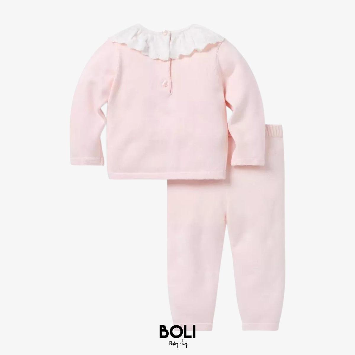 Baby Crochet Collar Sweater Set