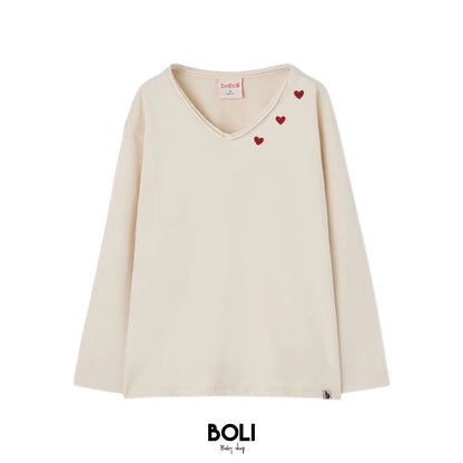 T-shirt Corazones