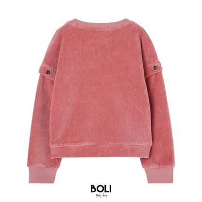 Sudadera Corduroy Rosa