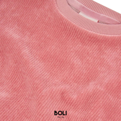 Sudadera Corduroy Rosa