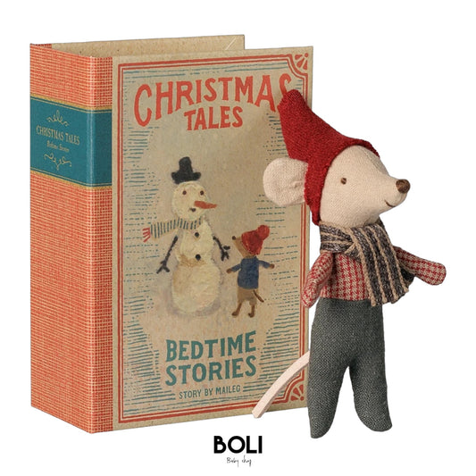 Christmas mouse, Baby in book