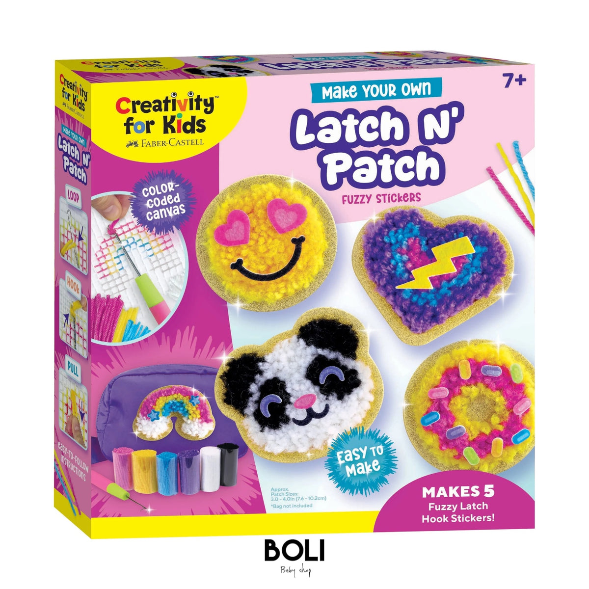 Make Your Own Latch N' Patch Fuzzy Stickers