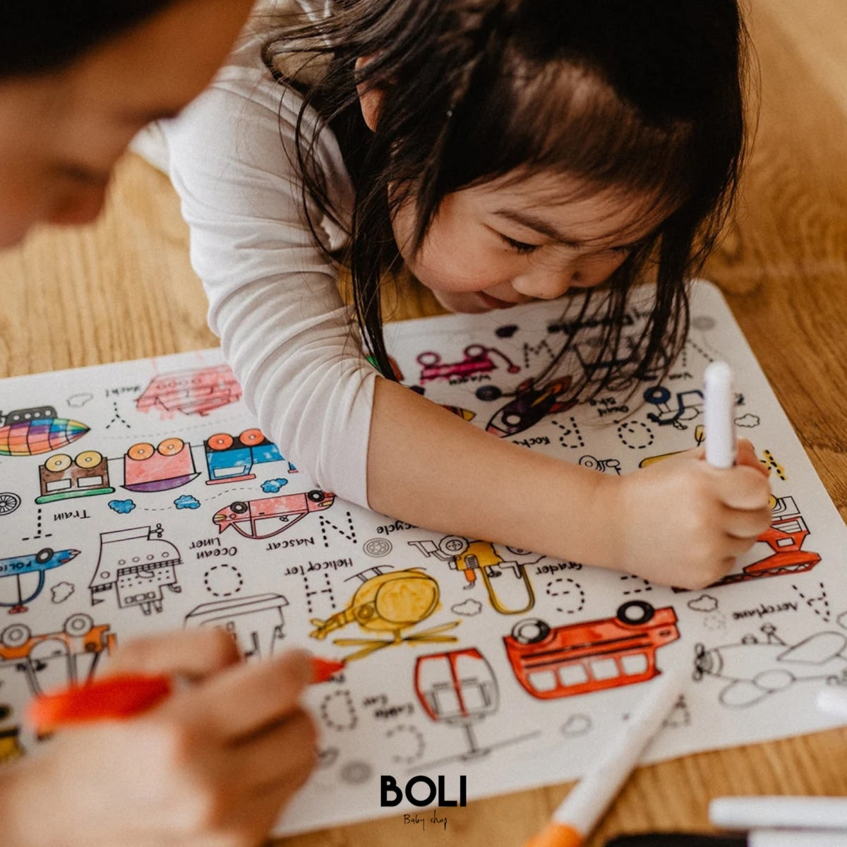 Toot Toot Honk Classic Colouring & Doodle Mat