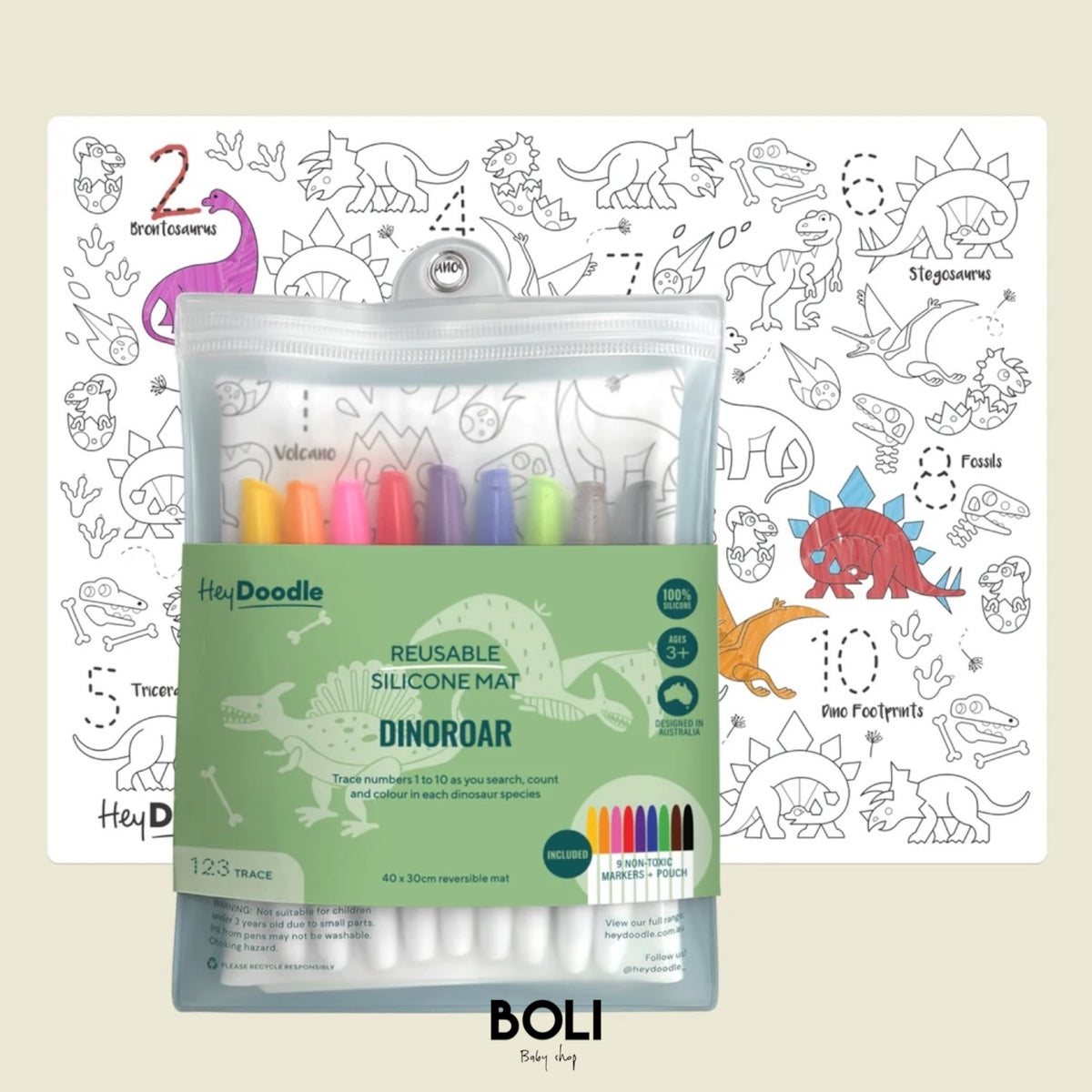 DinoRoar Classic Colouring & Doodle Mat
