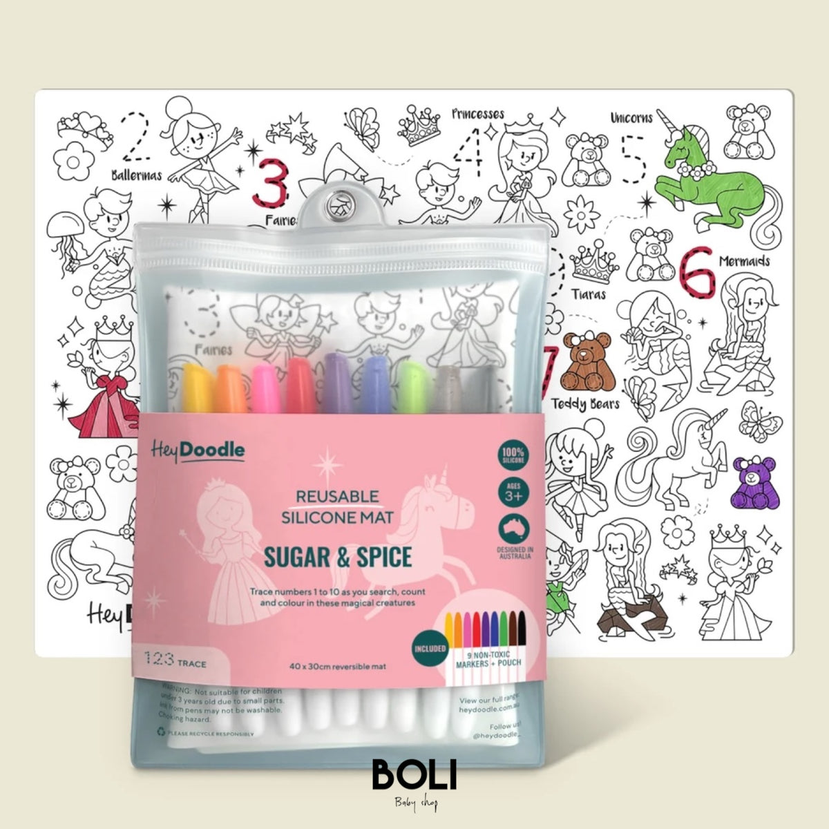 Sugar & Spice Classic Colouring & Doodle Mat
