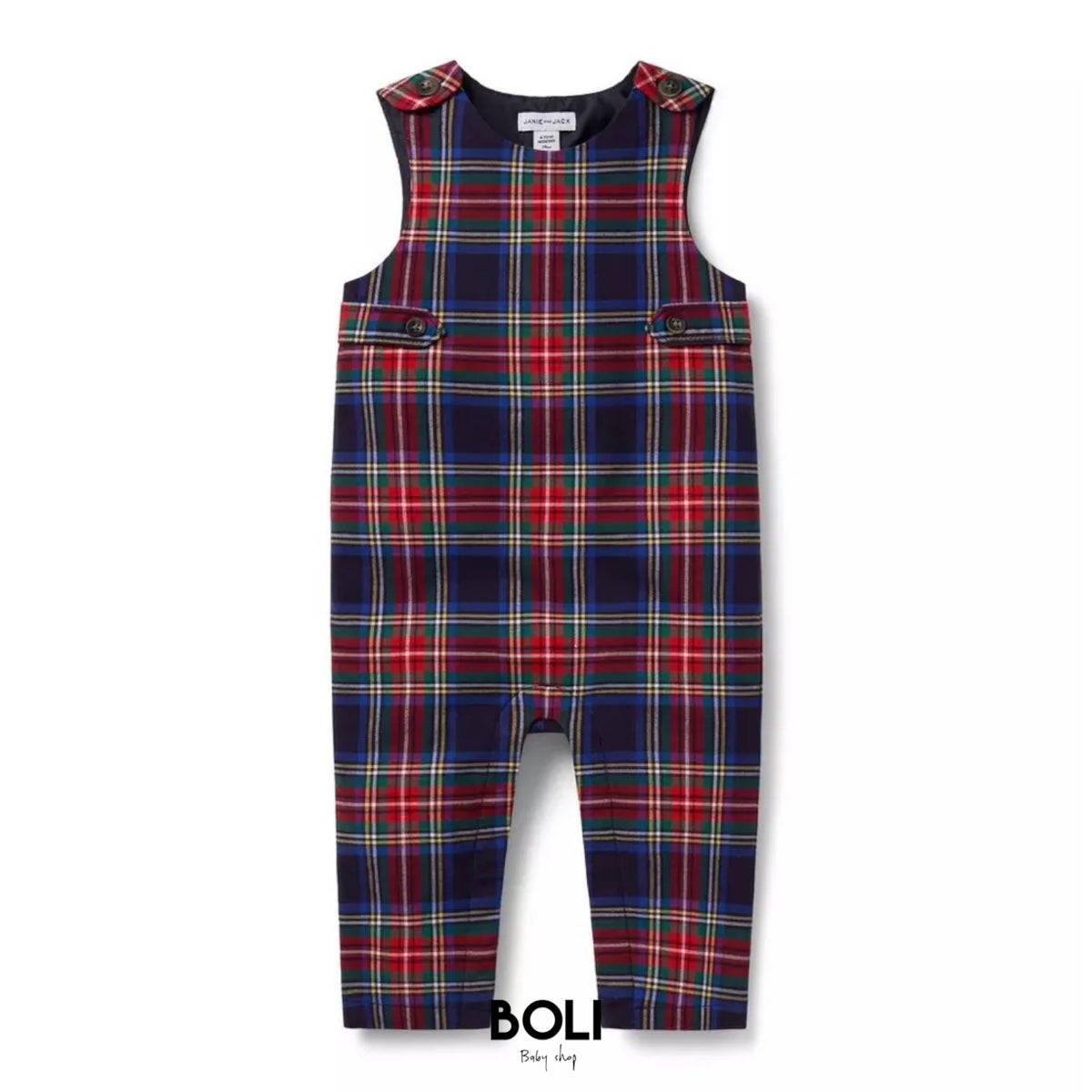 Plaid Overall