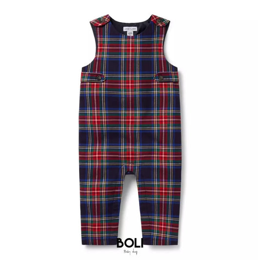Plaid Overall