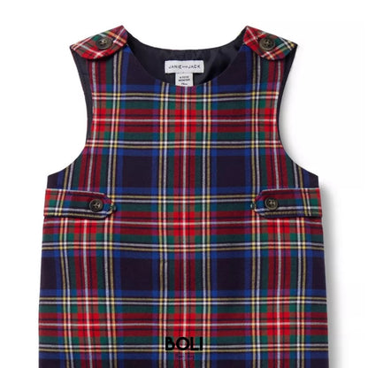 Plaid Overall