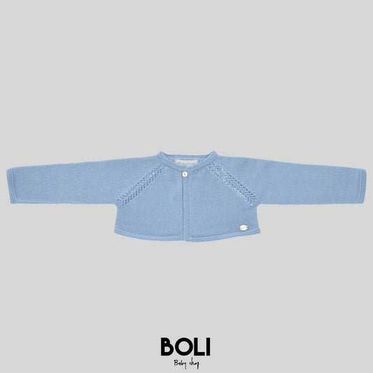 Cardigan Corto Azul