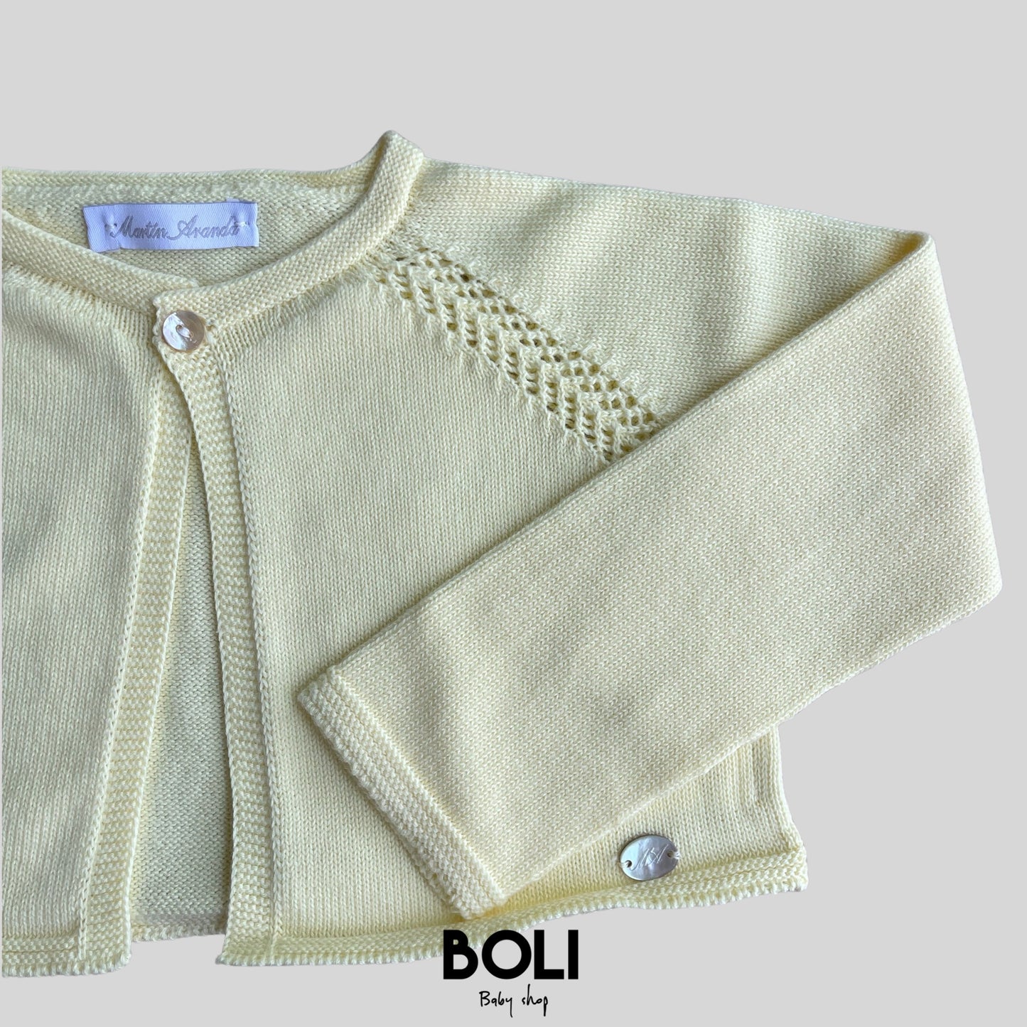 Cardigan Corto Amarillo