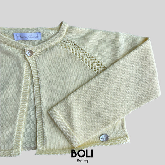 Cardigan Corto Amarillo