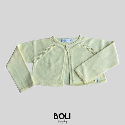 Cardigan Corto Amarillo