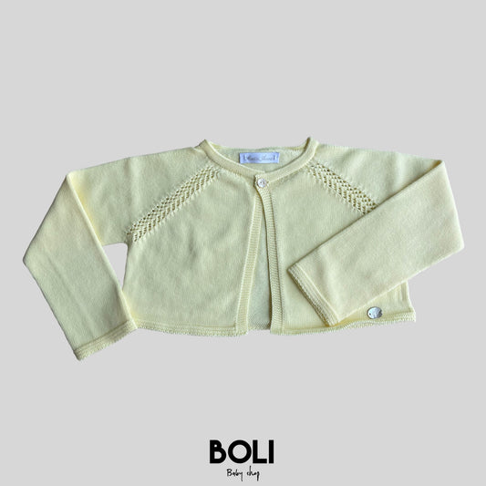 Cardigan Corto Amarillo