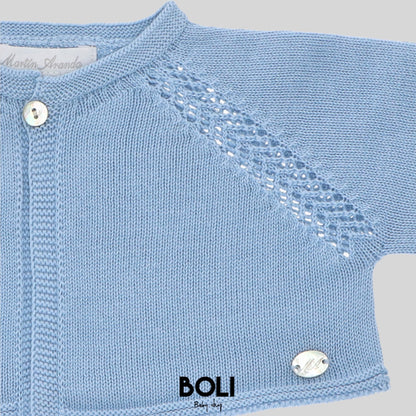 Cardigan Corto Azul
